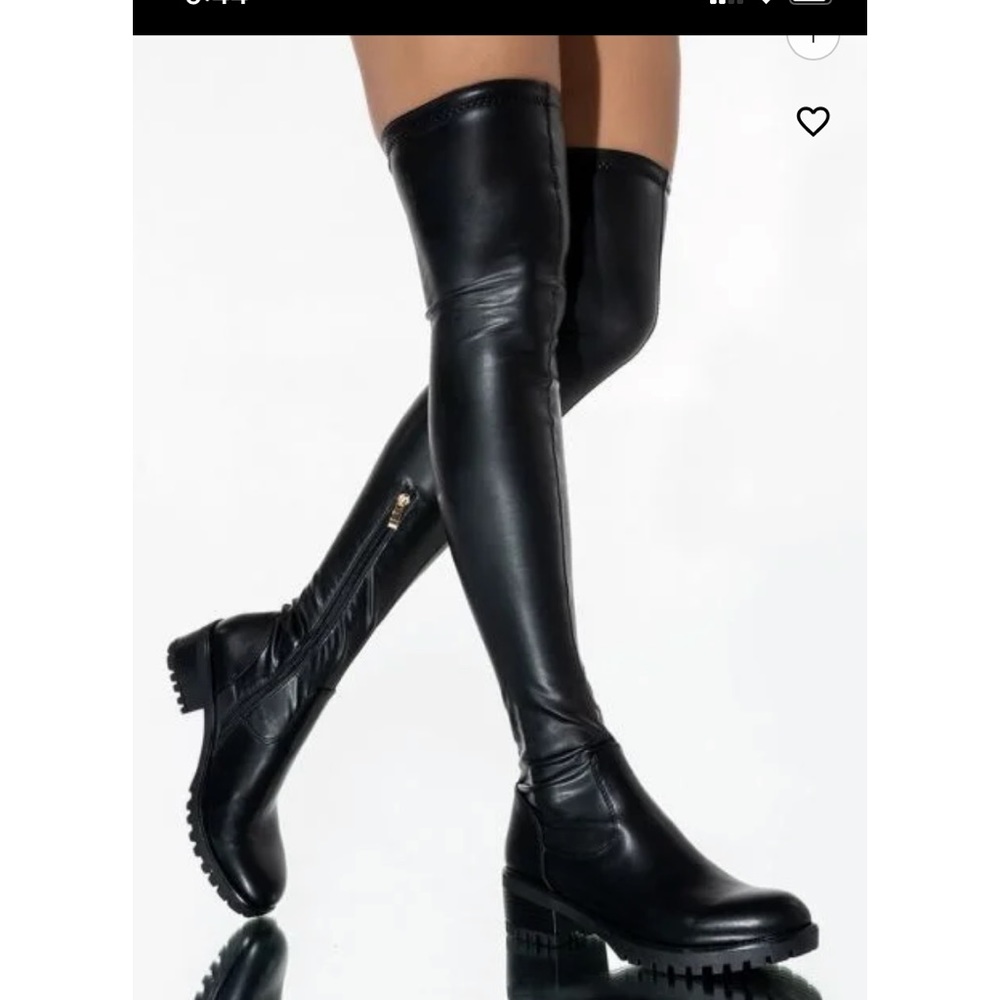 Black high boots